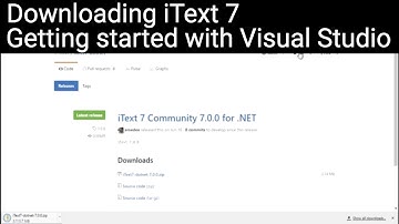 Downloading iText 7 and getting started (Visual Studio)