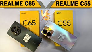 Realme C65 5G 🆚 Realme C55 ⚡ Unboxing || Comparison || Camera || Price || Full Details In Hindi