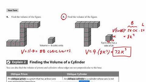Geometry 18.1 Volume of Prisms and Cylinders