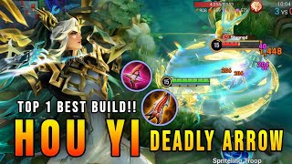 DEADLY ARROW!! Hou Yi’s INSANE Attack Speed & Critical DMG – Top 1 Best Build | Honor of Kings
