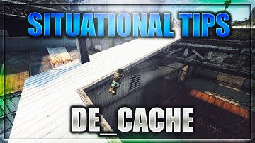 SITUATIONAL TIPS [#2] ►Cache◄ Smokes, Flashes, tips & tricks ☆ CS:GO [2017]
