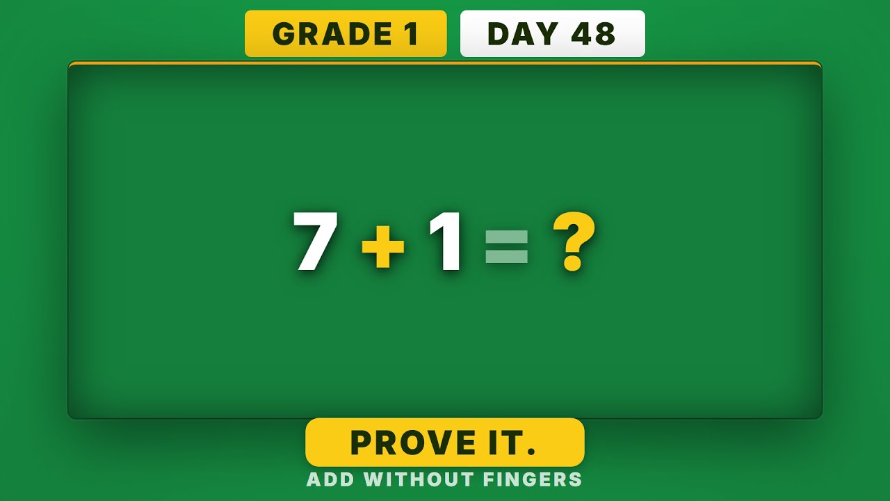 Addition Within 10 Mastery | Grade 1 Daily Math Challenge (Day 48/365 ...