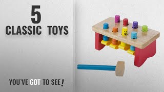 Classic Toys: Melissa & Doug Deluxe Pounding Bench Wooden Toy With Mallet