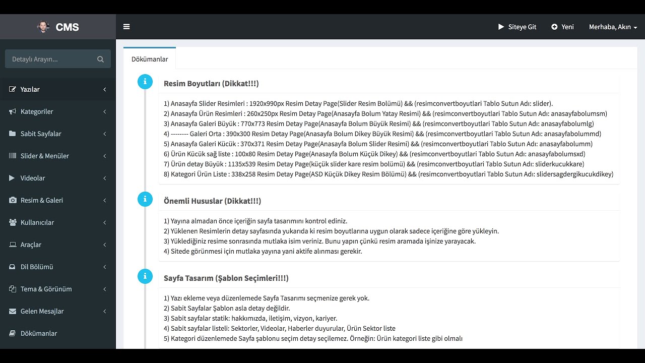 CMS İçerik Yönetim Paneli - Açık Kaynak Kodlu - Php - Codeigniter - YouTube