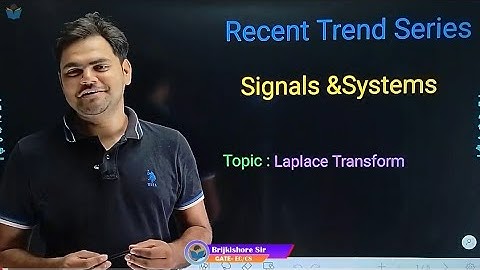 Lec 15 Laplace Transform || Signal & System || Recent Trend Series for GATE