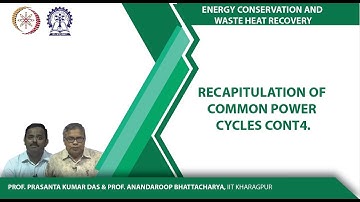 Lecture 20 : Recapitulation of common power cycles cont.4