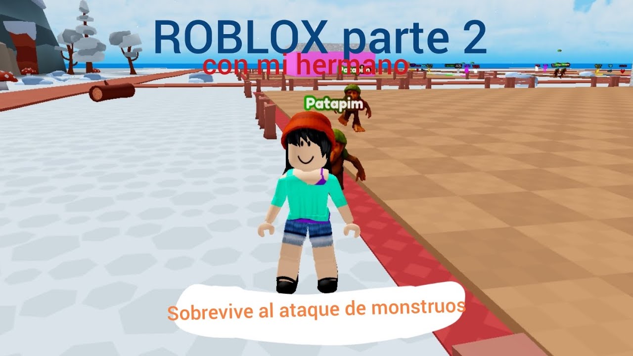 Jugando ROBLOX con mi hermano parte 2