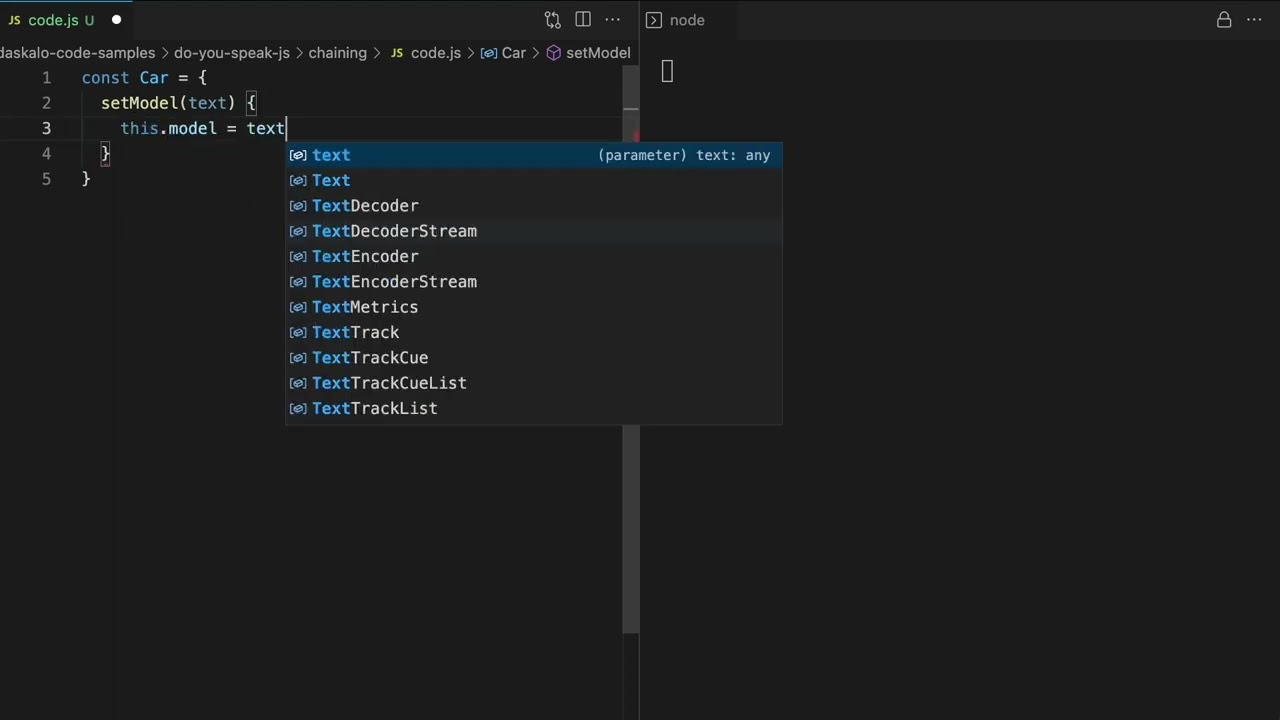 Do you speak JavaScript? / Method Chaining