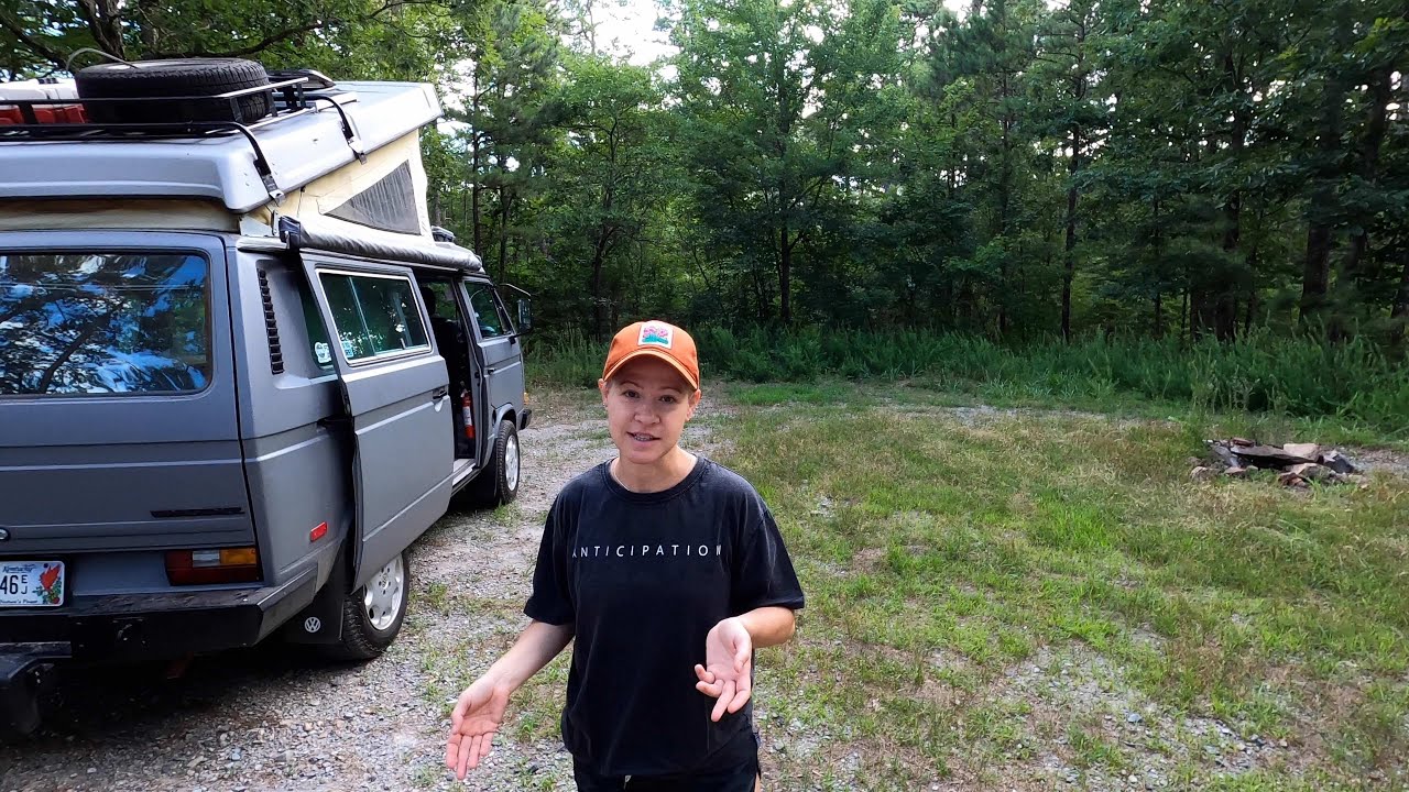 A Tour of our Free Campsite in Ouachita National Forest in Arkansas