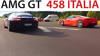 Mercedes amg gt vs ferrari 458 italia sl 65 sound :
https://youtu.be/1w-16ovvrwk my sony camera http://goo.gl/x9zqfg