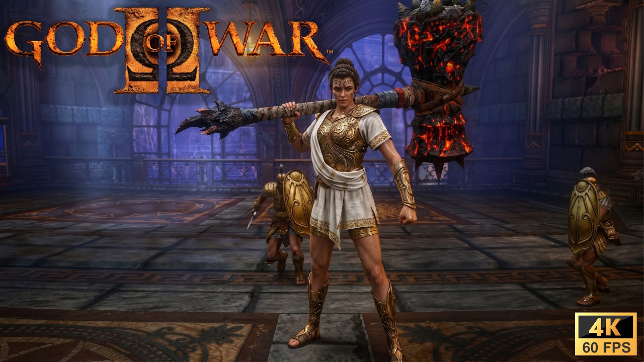 God of War 2 | Athena Vertical Gameplay NG+ 2 | 4K HDR 60Fps