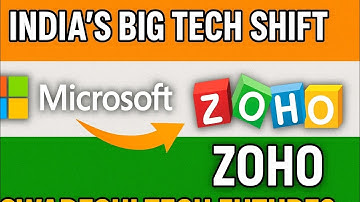 India’s Big Tech Shift 🌍 | From Microsoft to Zoho! | Swadeshi Tech Future?