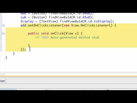 Android Application Development Tutorial   9   Set up a Button with OnClickListener