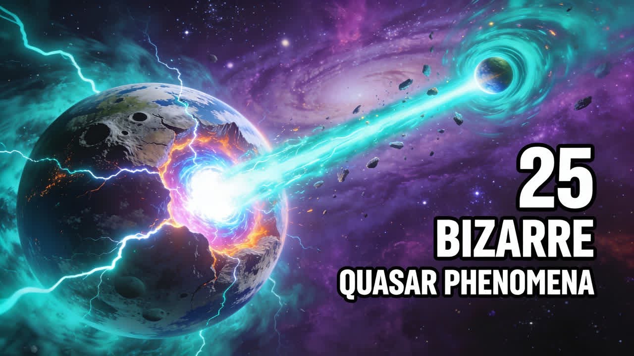 25 Bizarre Phenomena of Quasars and Active Galactic Nuclei - Cosmic Engines - Space Mystery