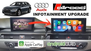 INFOTAINMENT UPGRADE for AUDI A4 Allroad 12.3 ANDROID Screen Apple CarPlay Android Auto Google Maps