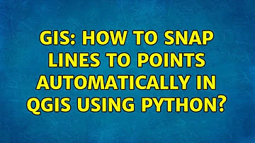 GIS: How to snap lines to points automatically in qgis using python?