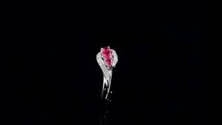 Celebrity Created Ruby Heart Ring with Diamonds 1.25 Carat (ctw) in 10K White Gold | MyJewelryBox Profile