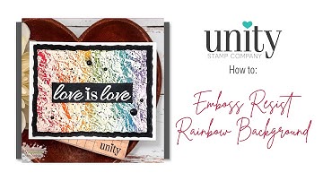 Unity Quick Tip: Emboss Resist Rainbow Background