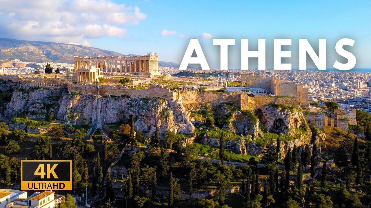 Athens aerial view 🇬🇷 greece travel vlog video | drone 4K