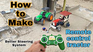 How to Make tractor model Better Steering System use Servo Motors