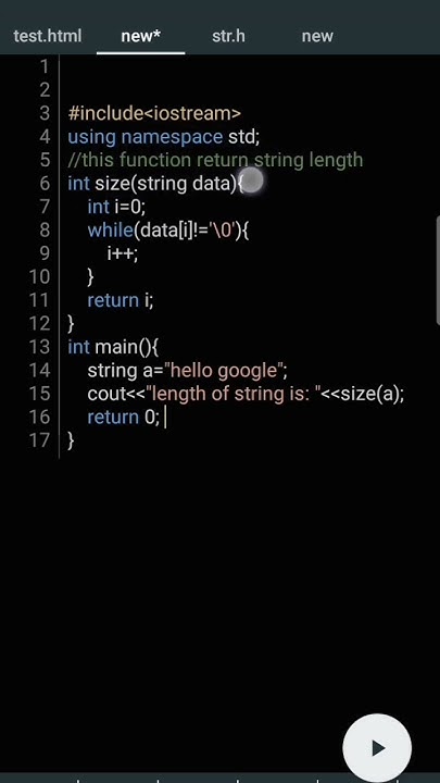 @Get_String_Length_in_Cpp||String Length function cpp||how to find ...