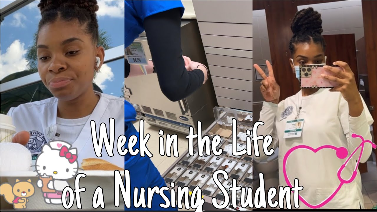 A Week in the life of a Nursing Student | Back to Back Clinical - YouTube