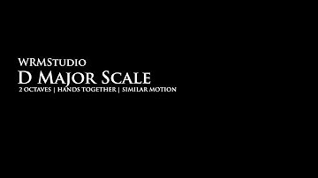 Playing Scales - D Major, Hands Together, 2 Octaves, Similar Motion