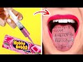 COOL WAYS TO SNEAK CANDIES INTO CLASS || Funny Food Challenges By 123 GO! LIVE