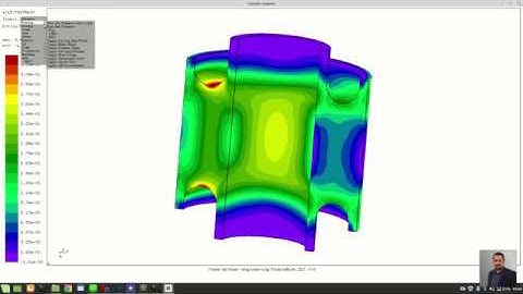 Structural Simulation | Rubber bushing stiffness | Salome Meca & CalculiX