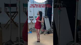 Hair flips & Hair slays with Sophia behind the scenes at The Matrix Moves Shoot ❤️ | KATSEYE