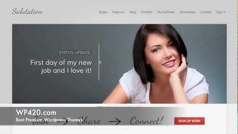 Salutation BuddyPress Wordpress Theme Demo