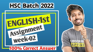 HSC Batch 2022 English Assignment 2nd week