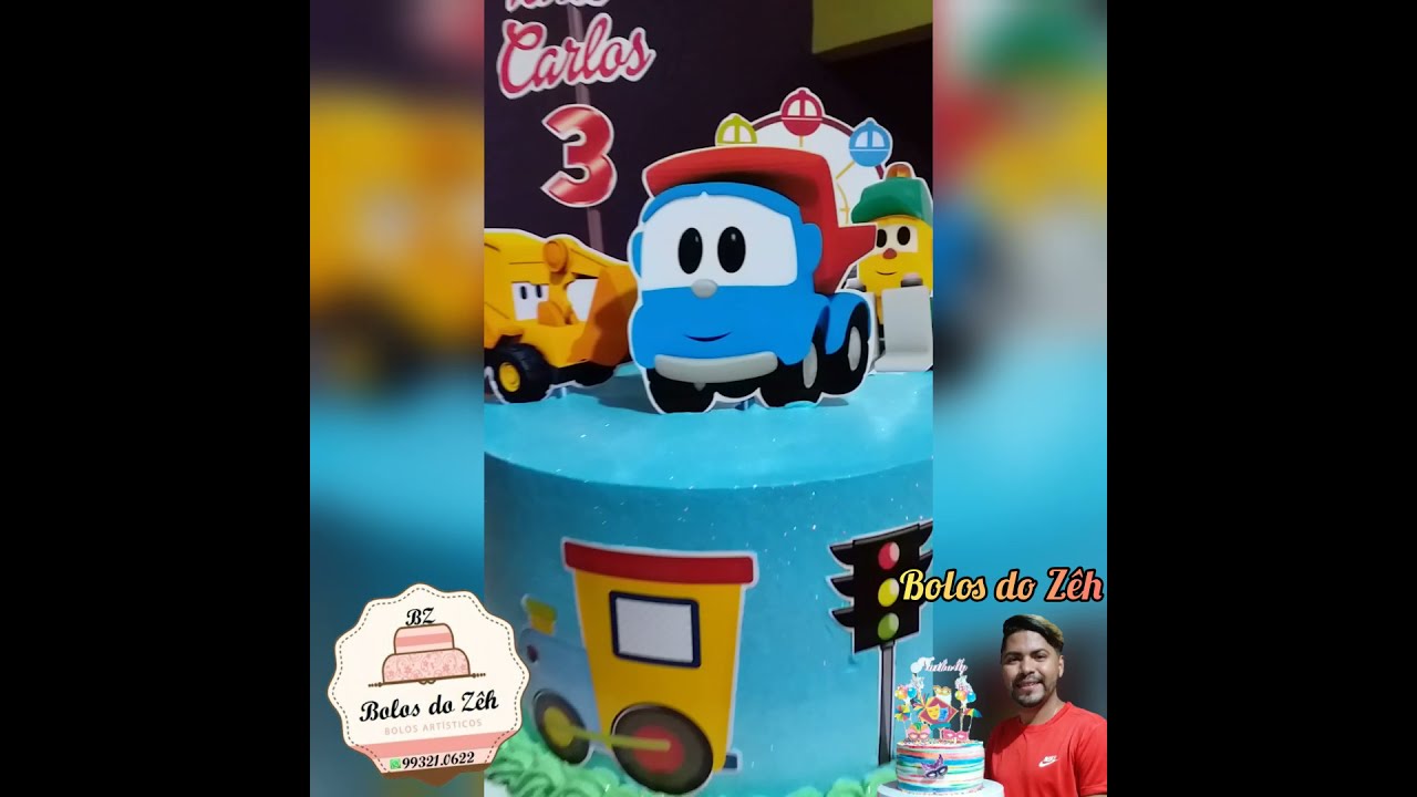 Bolinho fofura tema Léo, o Caminhão - Claudio Cakes Design