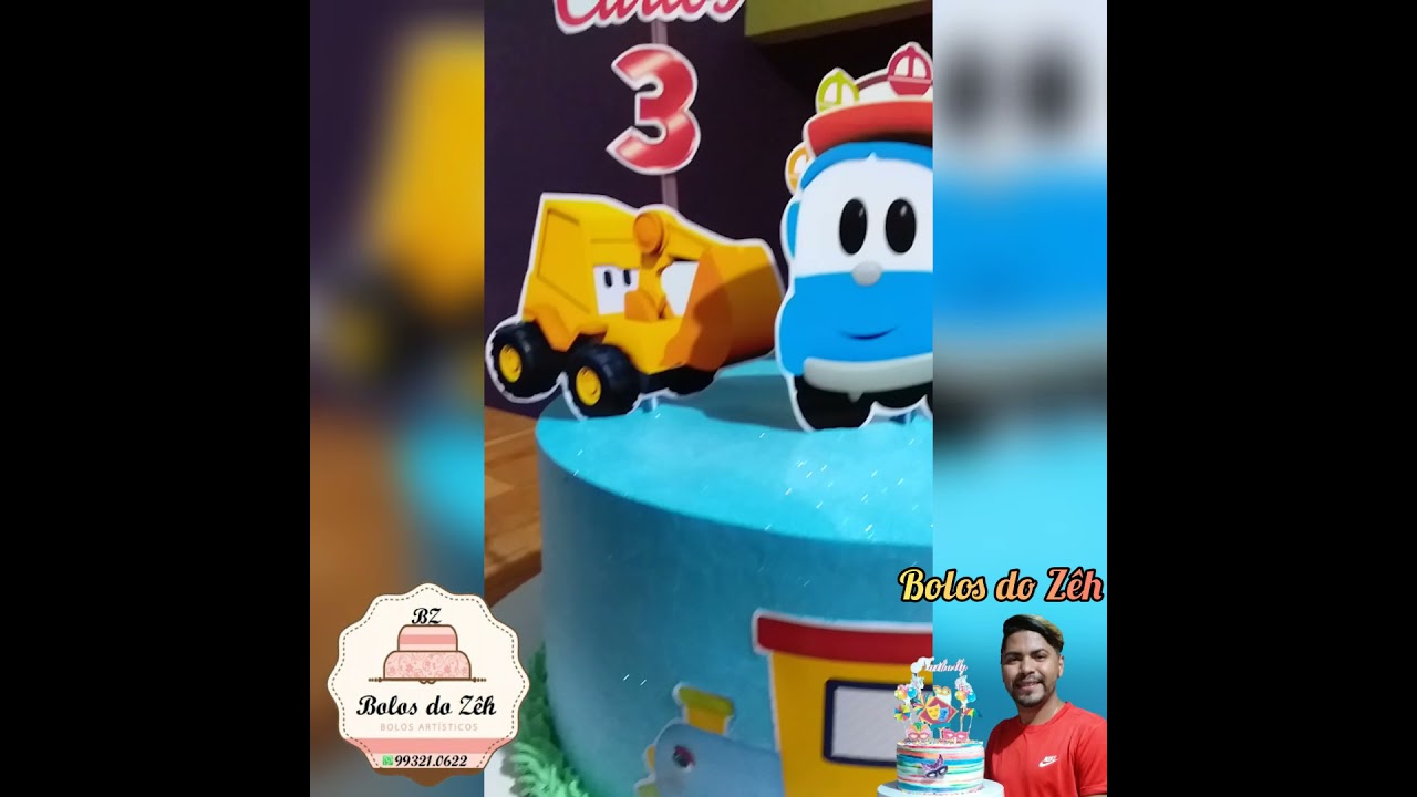 Bolinho fofura tema Léo, o Caminhão - Claudio Cakes Design