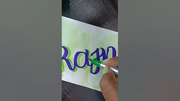 💫✨ BEAUTIFUL SHADOW NAME CALLIGRAPHY 🌟 SUBSCRIBERS 🤗#shorts #art #handlettering