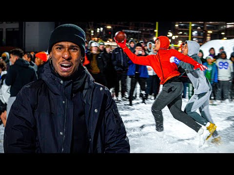 Download THE NASTIEST 1-HAND CATCH I’VE EVER SEEN! (SNOW 1ON1’s W/ NFL PLAYERS)