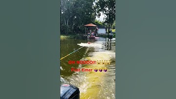 OH NOO!!!🙀🙀 FIRST TIME WAKEBOARDING #wakeboarding #nature #boat #viral #shorts #short #funny