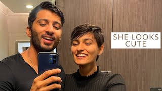 Prachi gets a boycut | hair transformation | Tapchi vlogs