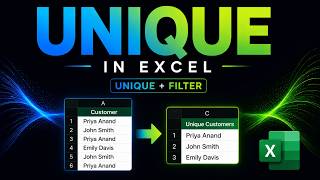 Excel UNIQUE Function Plus How It Works with FILTER