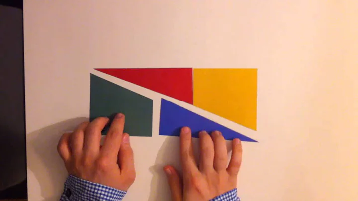 Sam Loyd's Square Dissection Puzzle-Impossible area square puzzle