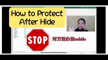 Restrict Hide Function on Excel | ExtoriesEP38 #Excel中英教程 #ExtoriesExcel CC中英