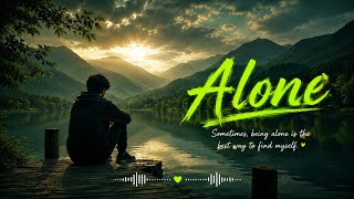 Alone - Original Sad Lofi Track | Midnight Echoes & Emotional Vibes ✨Neon Hearts Music