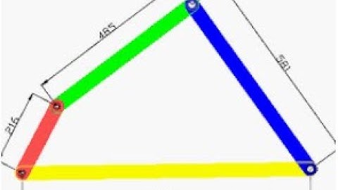 Four-Bar Mechanism Animation Based on Link Lengths (Python-Tkinter Application)