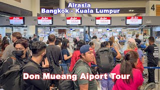 AirAsia AK883 Bangkok - Kuala Lumpur | Don Mueang Airport Tour | KLIA Express