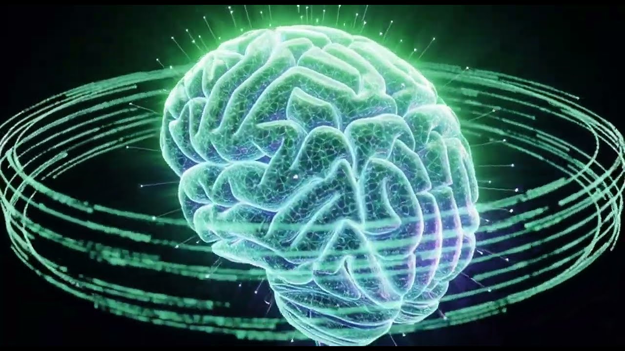 Inside the Neural Mind - 3D Cyberpunk Brain Animation in 4K - Vj Loop Hypnotic - Cybernetic Hologram