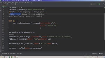 Filedialog Python Tkinter #49
