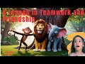 The Monkey, the Lion, and the Elephant – A Lesson in Teamwork and Friendship
