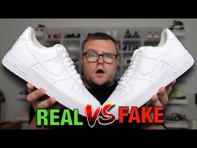 REAL VS. FAKE NIKE AIR FORCE 1 LOW SNEAKERS COMPARISON. - YouTube