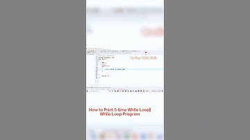 How to Print 5 time While Loop|| C++ Program||#shorts||#codingwithsalih