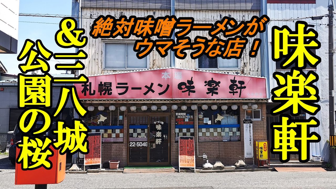 絶対味噌ラーメンがウマそうな店！味楽軒＆三八城公園満開の桜【青森県八戸市】